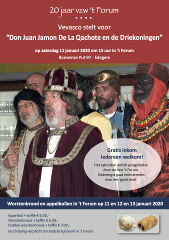 Vevasco stelt voor “Don Juan Jamon De La Qachote en de Driekoningen”